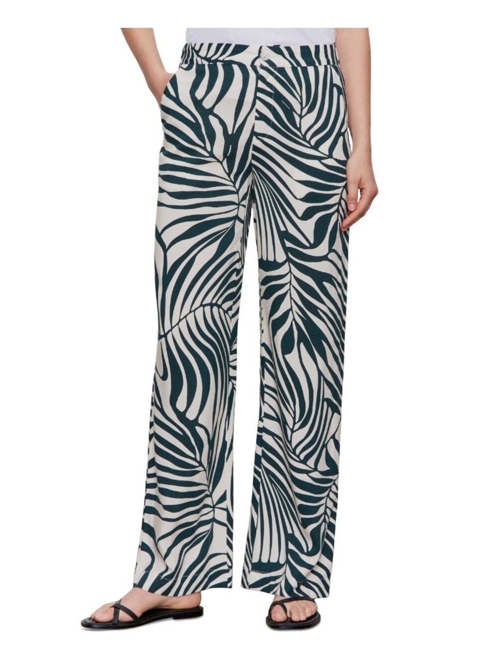 NWT Sanctuary The Soft Trousers Green Oasis Straight Leg Pants Small MSRP $129